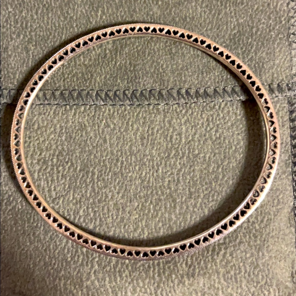 Silver pave bracelet